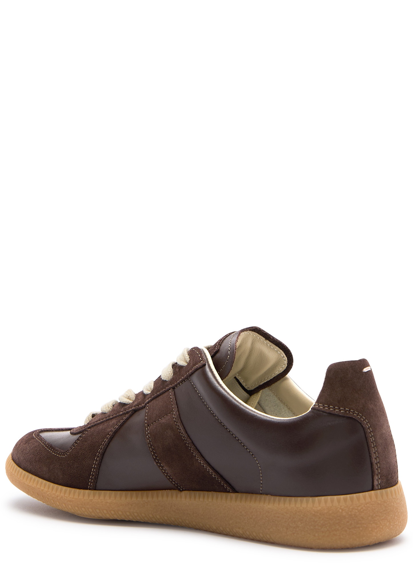 Replica panelled leather sneakers - 2