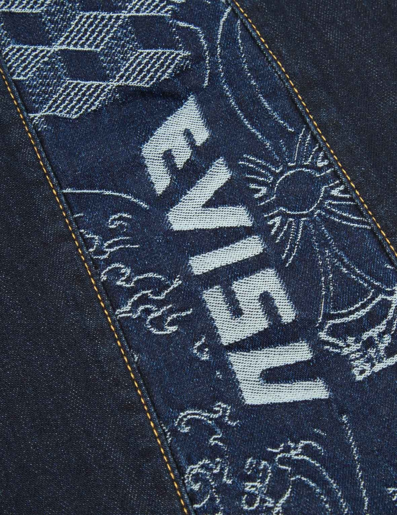 JACQUARD DAICOCK INSERT DENIM JOGGER PANTS 7