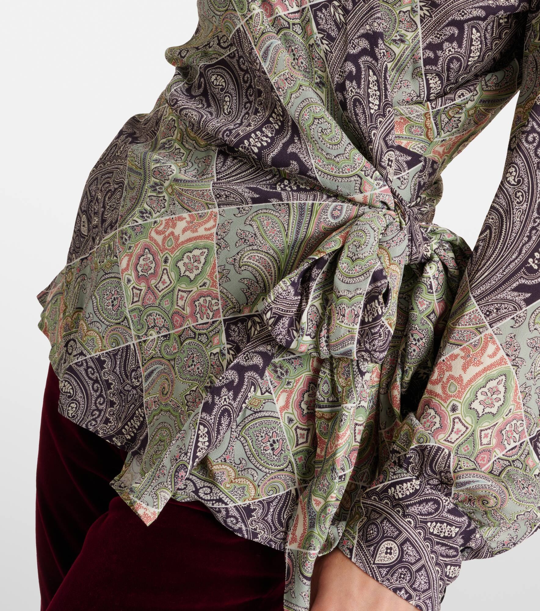Printed wrap top - 5