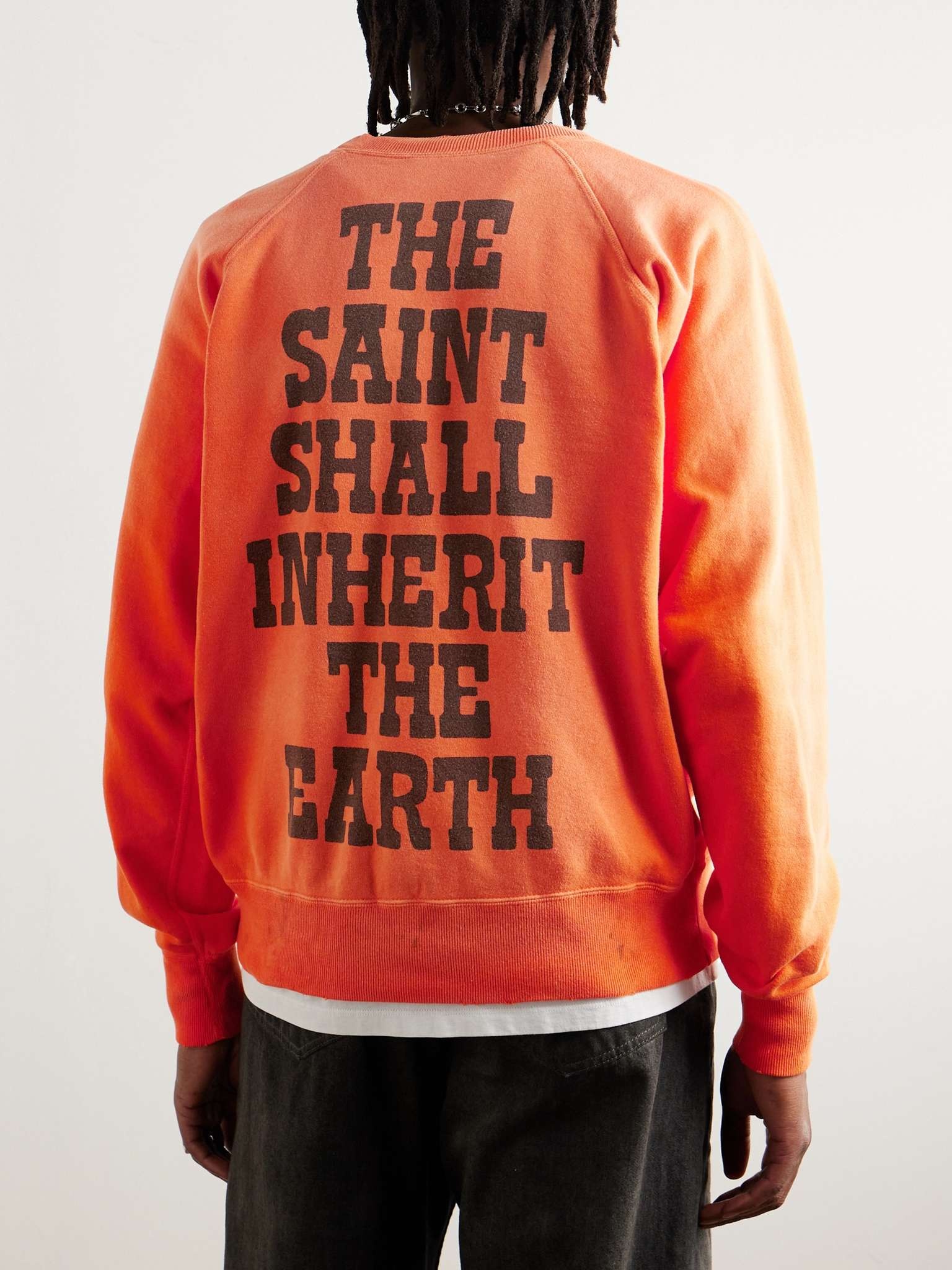 Michael Distressed Printed Cotton-Jersey Sweatshirt - 3