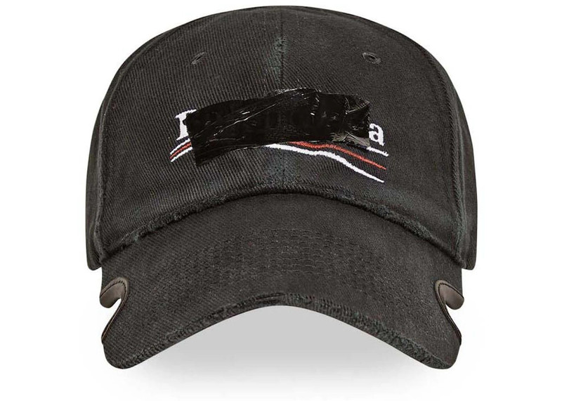 Balenciaga Gaffer Cap Black 1