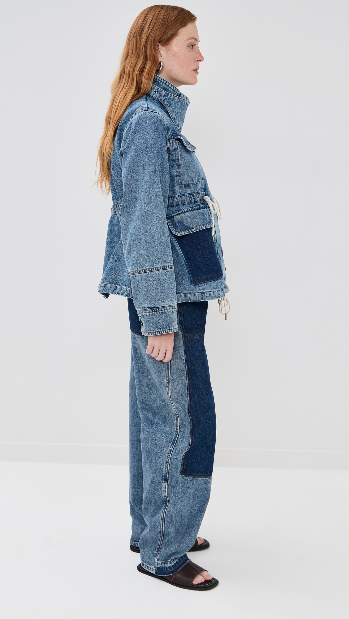 Cropped Flated Military Jacket - 3
