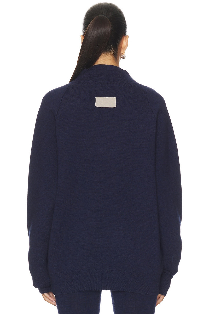 AYA MUSE Knit Henley Sweater outlook