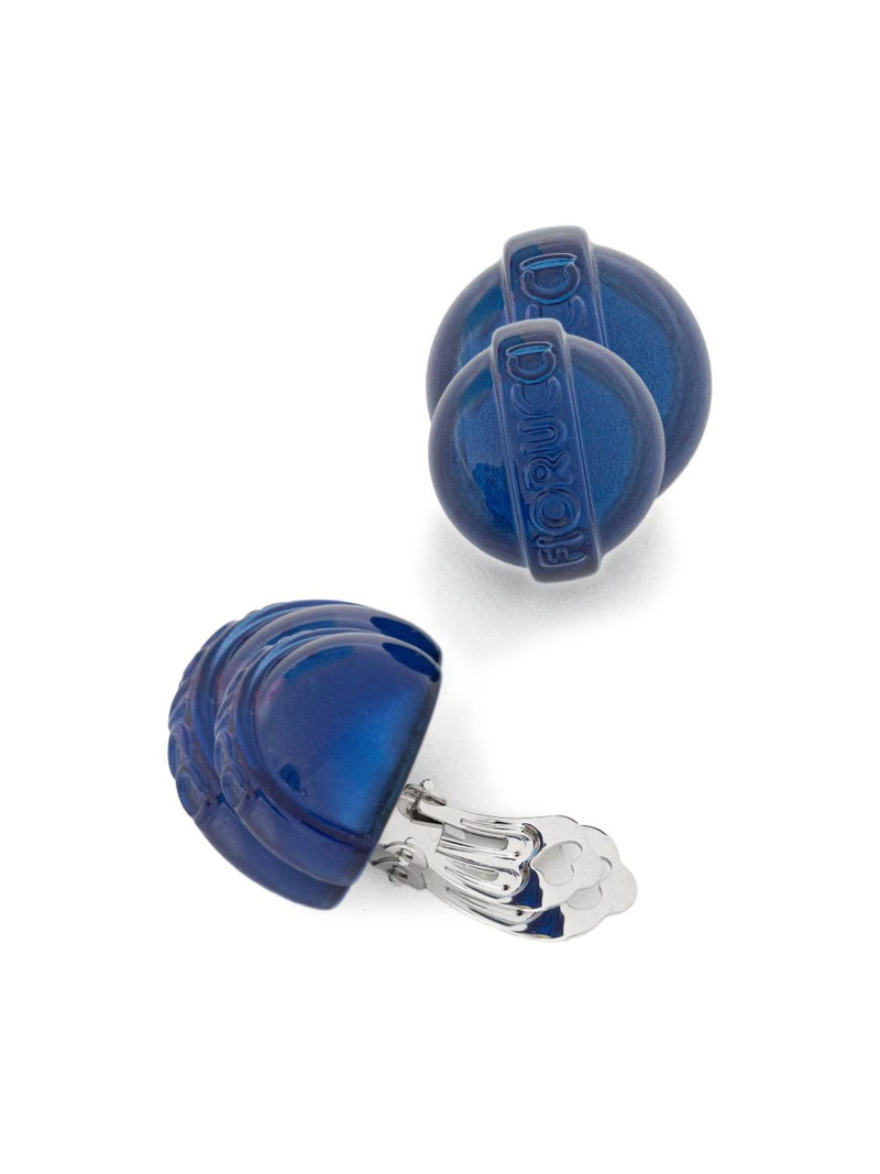 FIORUCCI mini Lollipop logo earrings outlook