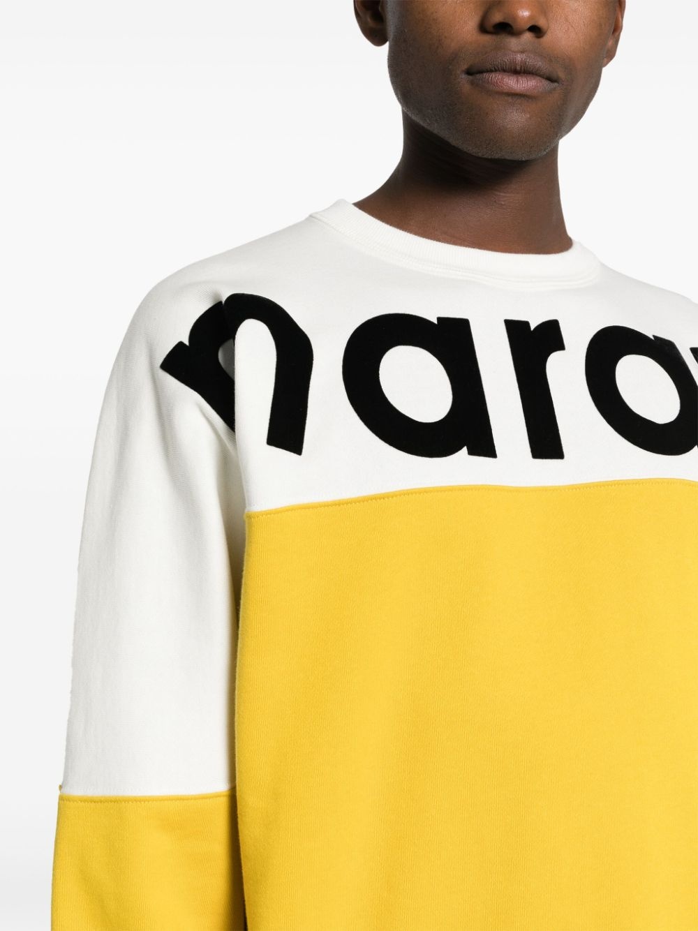 logo-print colour-block sweatshirt - 5