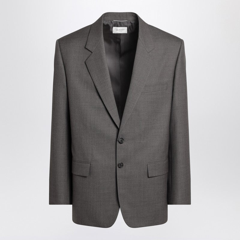 Saint Laurent Brown single-breasted jacket in wool - 1