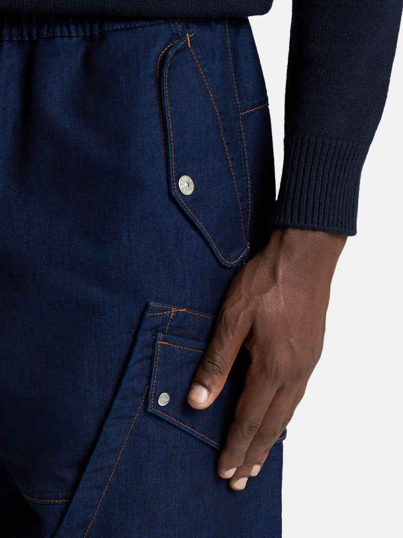 3100045 INDIGO POLYPROPYLENE DENIM LIGHT-RINSED 4