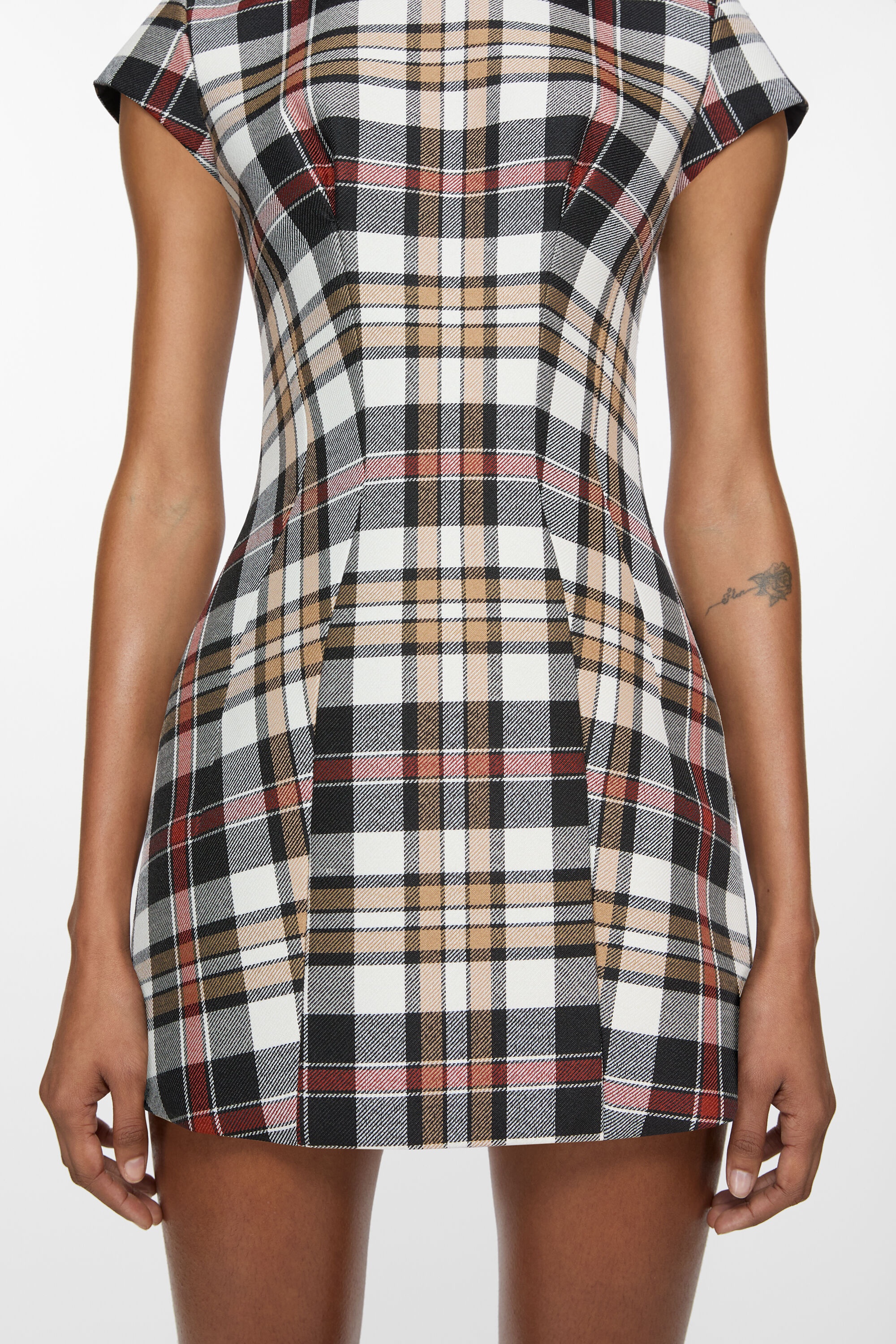 Check dress - Multi brown - 5