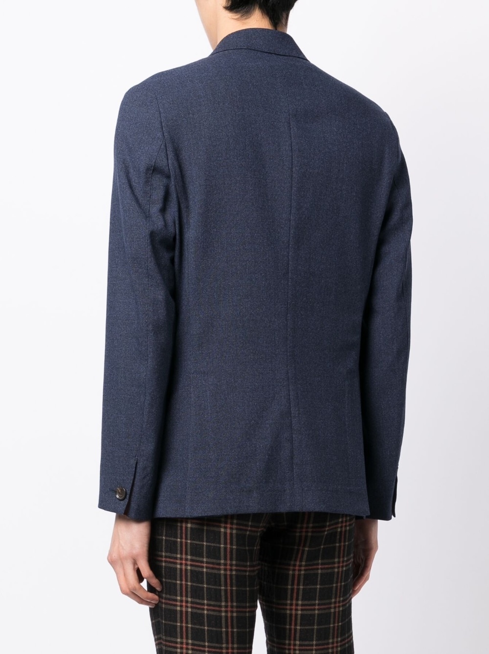 single-breasted wool blazer - 4