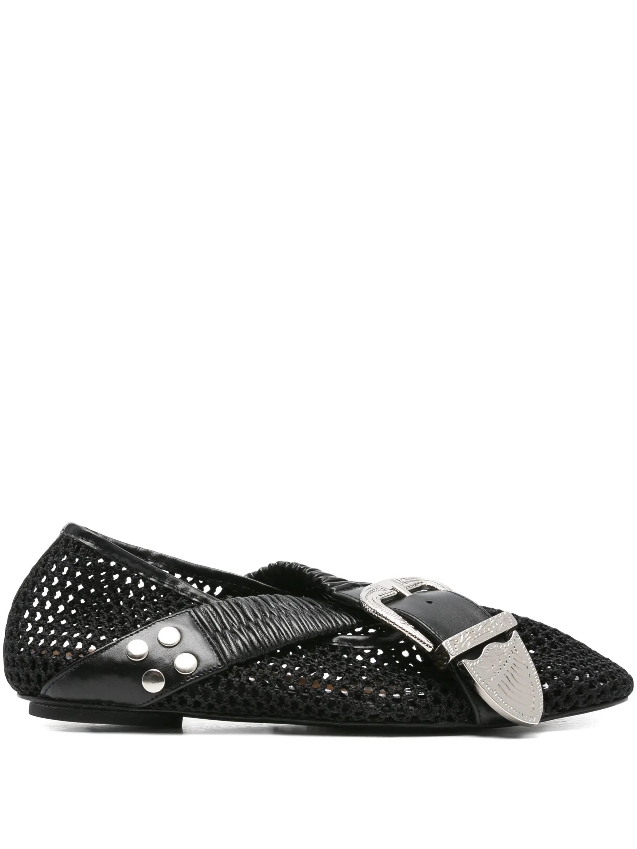 Toga Pulla Buckle-detail Mesh-detail Flats - 1