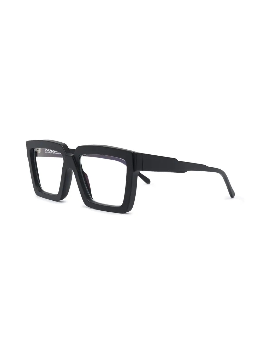 matte-effect square-frame glasses - 2