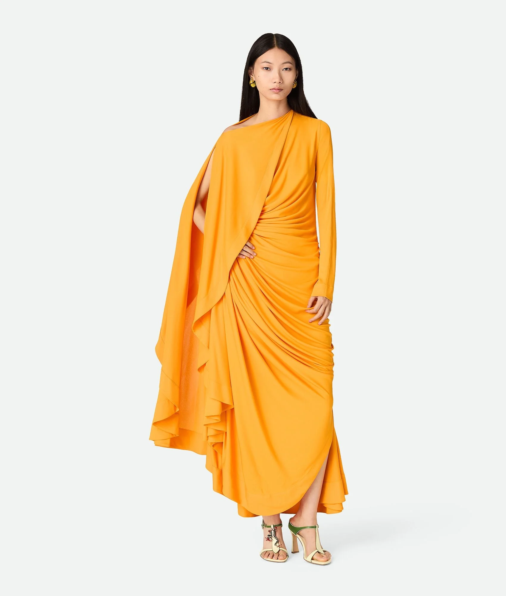 Viscose Jersey Draped Dress - 1