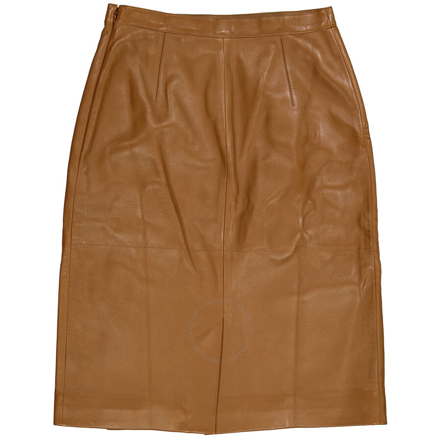 Burberry Ladies Maple Faux Leather A-line Skirt - 2
