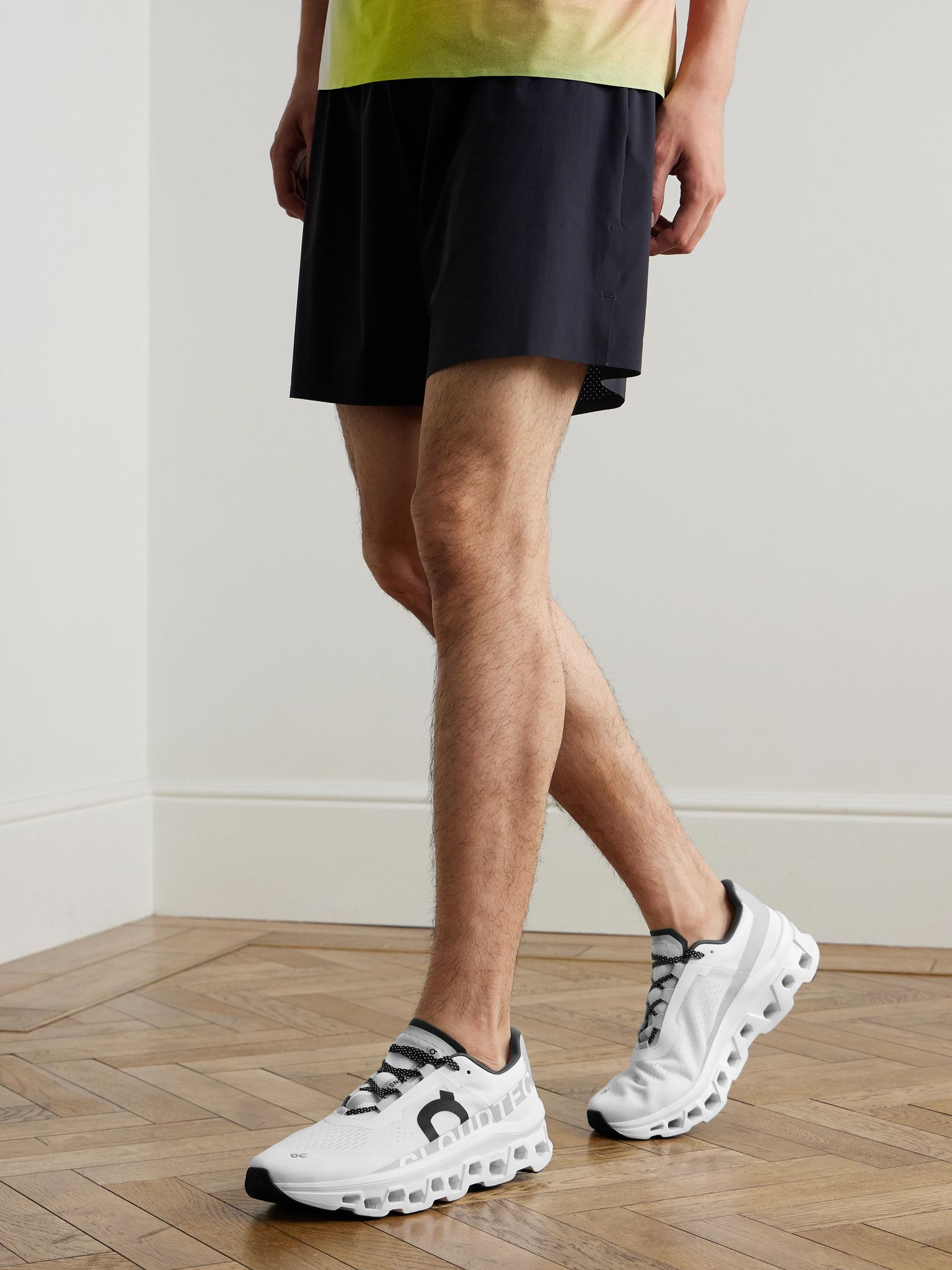 Cloudmonster Rubber-Trimmed Mesh Running Sneakers White - 2