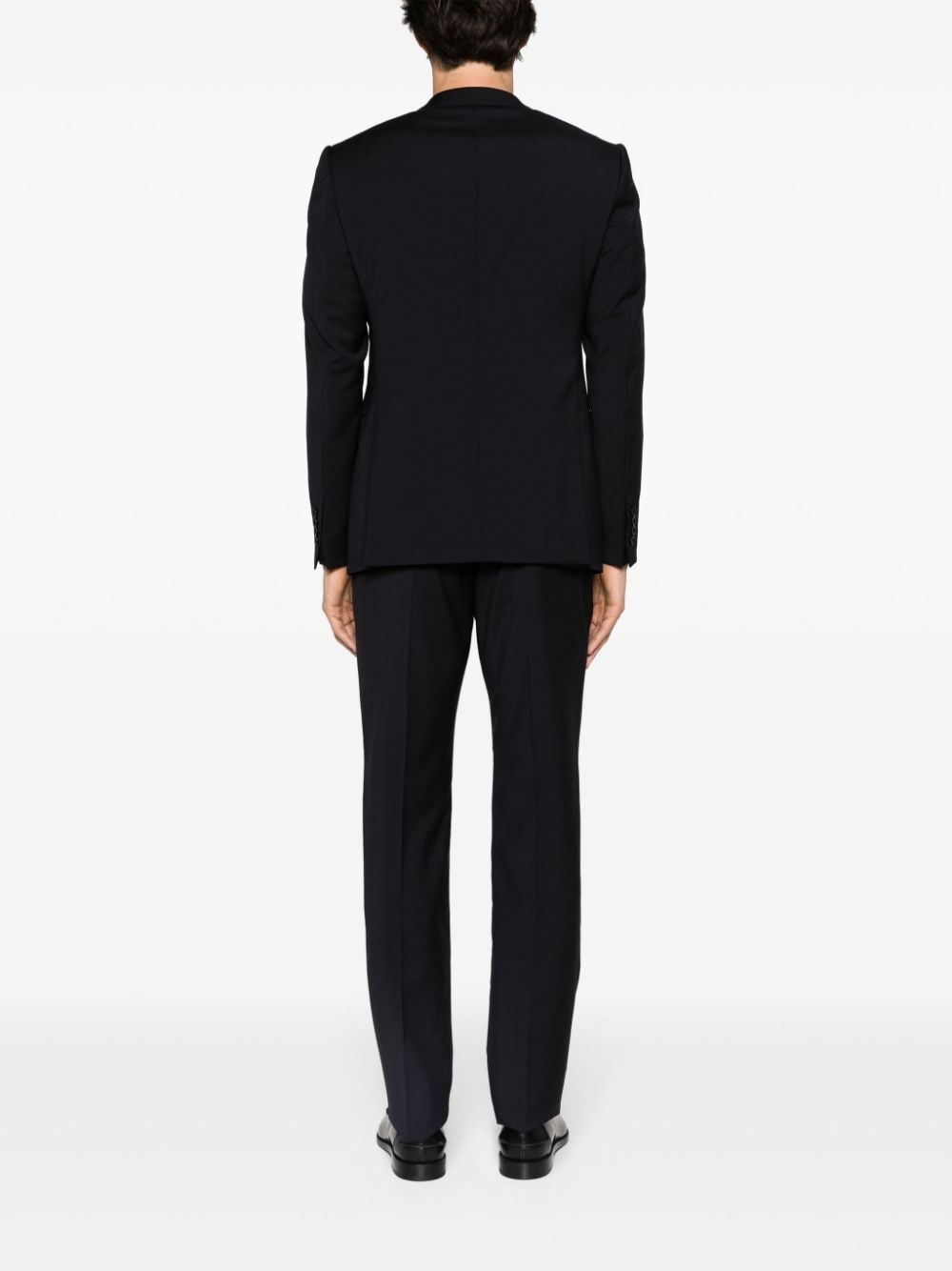 single-breasted virgin wool suit - 4