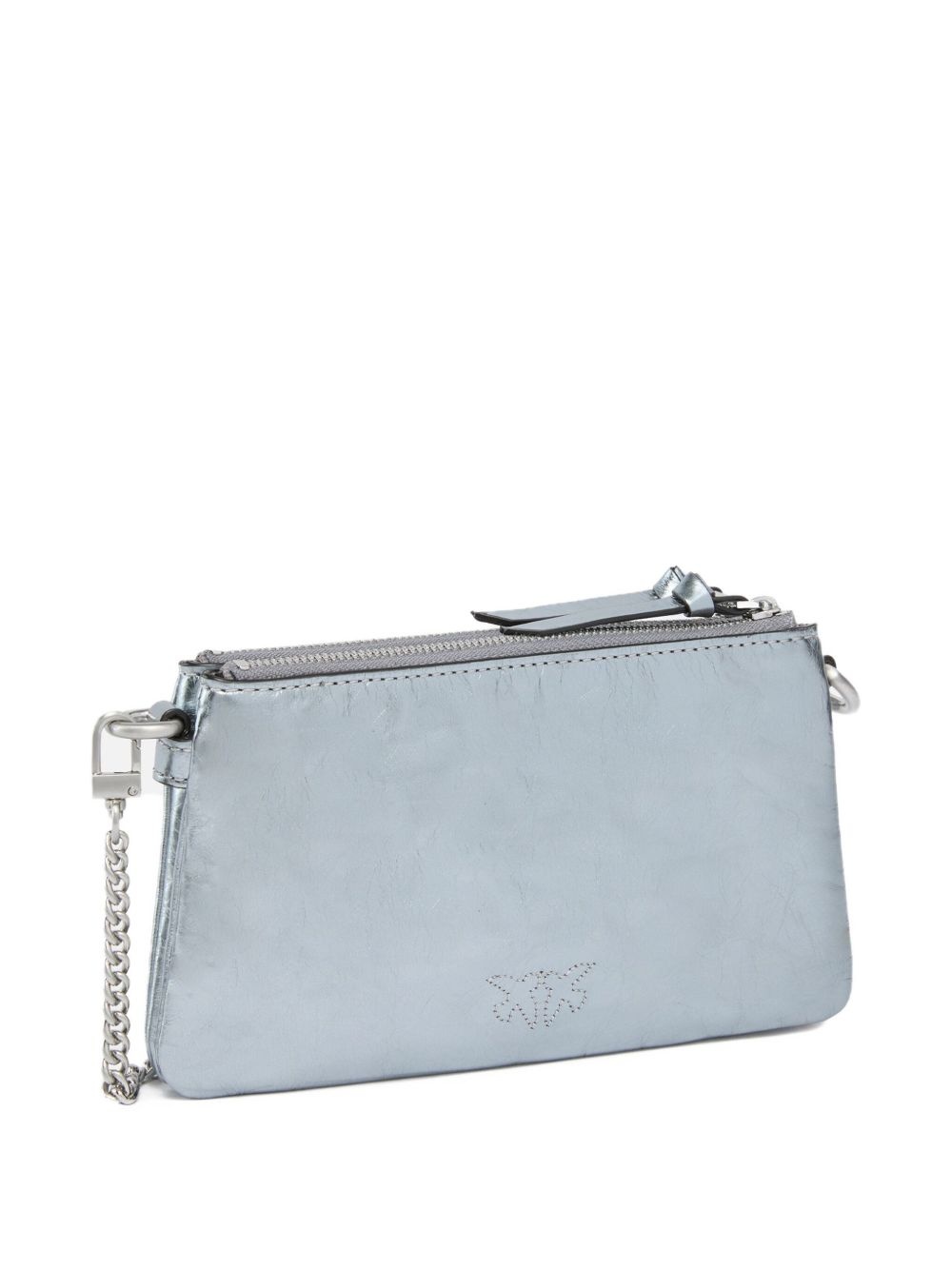 metallic double-zip cross body bag - 2