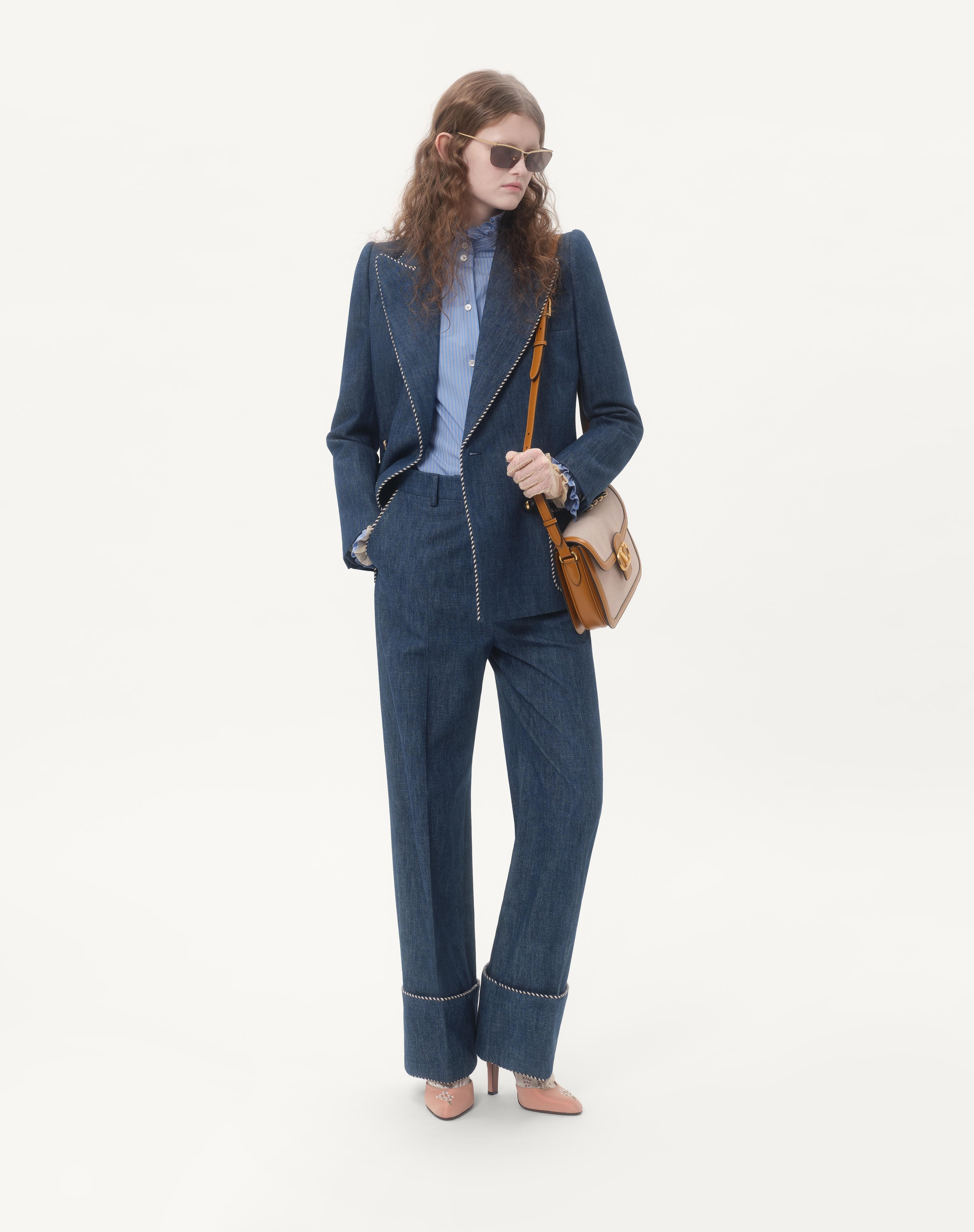 DENIM CHAMBRAY PANTS - 2