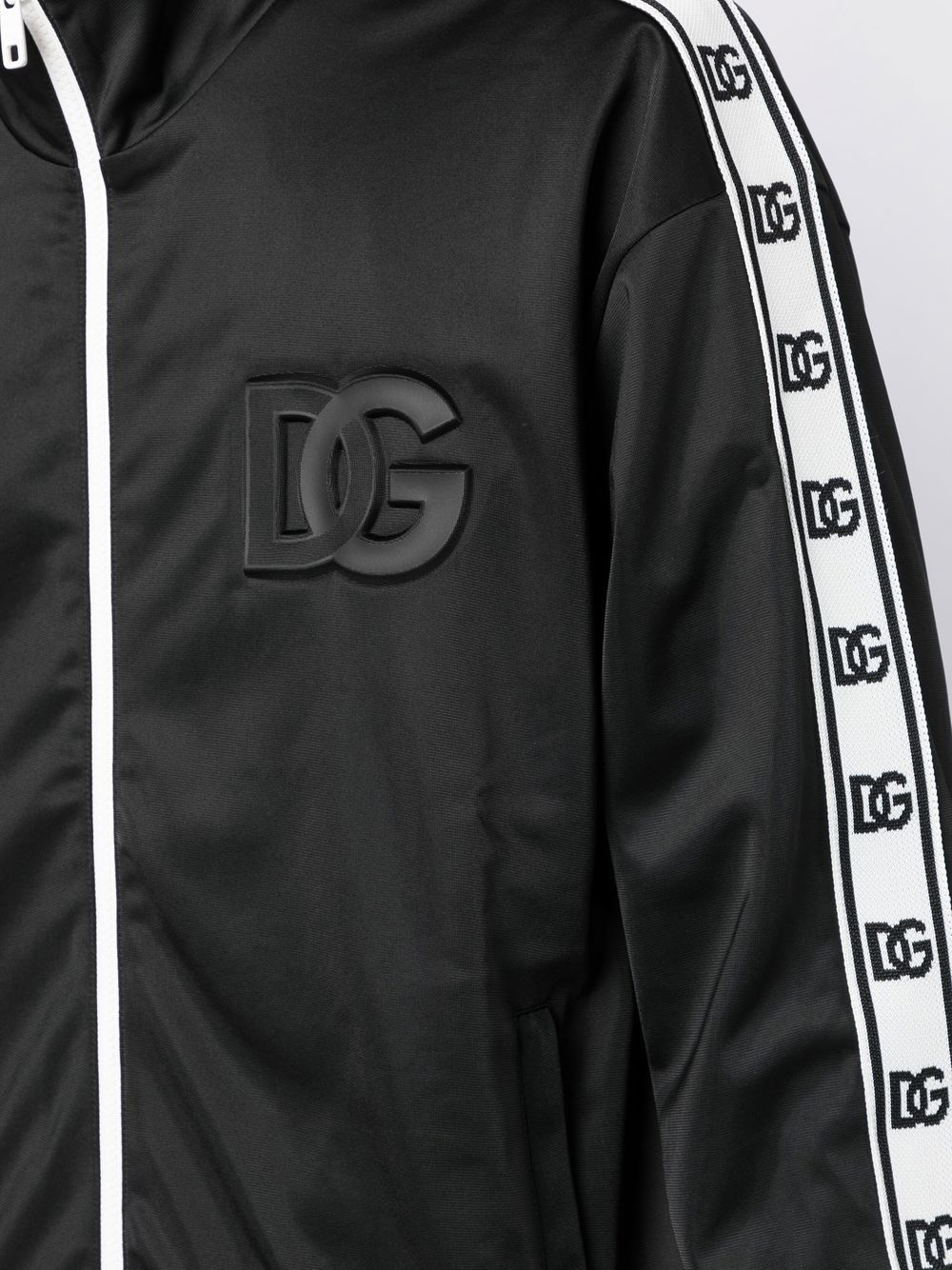 logo panel bomber jacket - 5