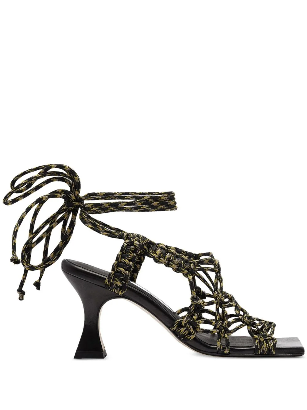 80mm Stephanie lace-up square-toe sandals - 1