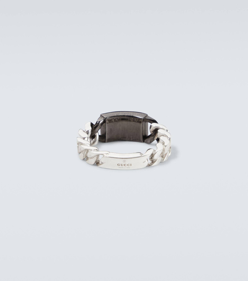 GUCCI Interlocking G sterling silver ring outlook