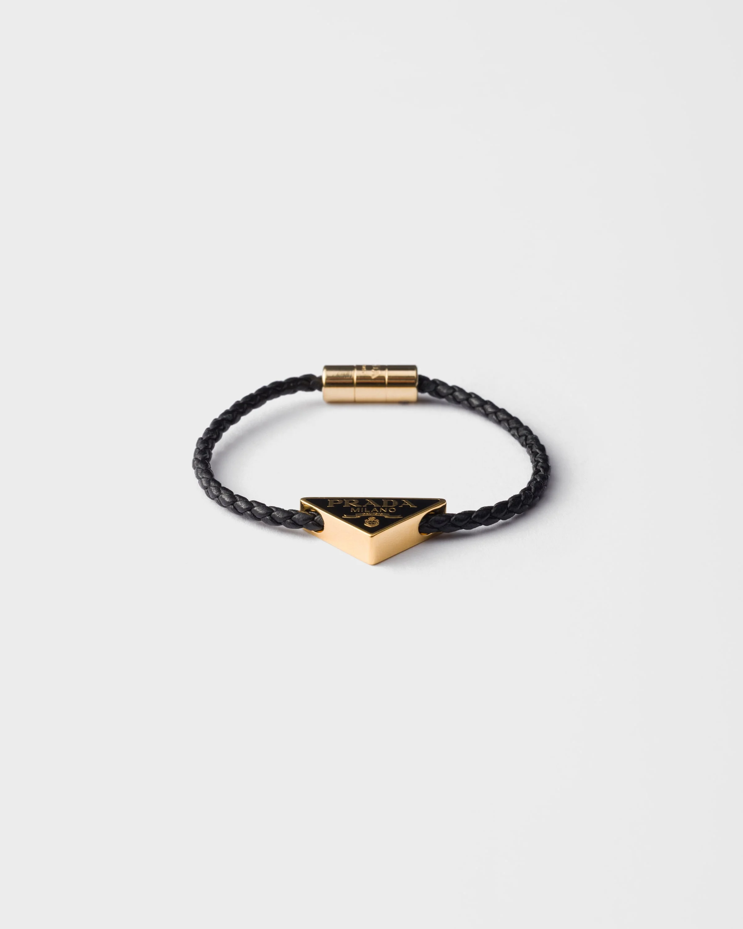Braided nappa leather bracelet - 1