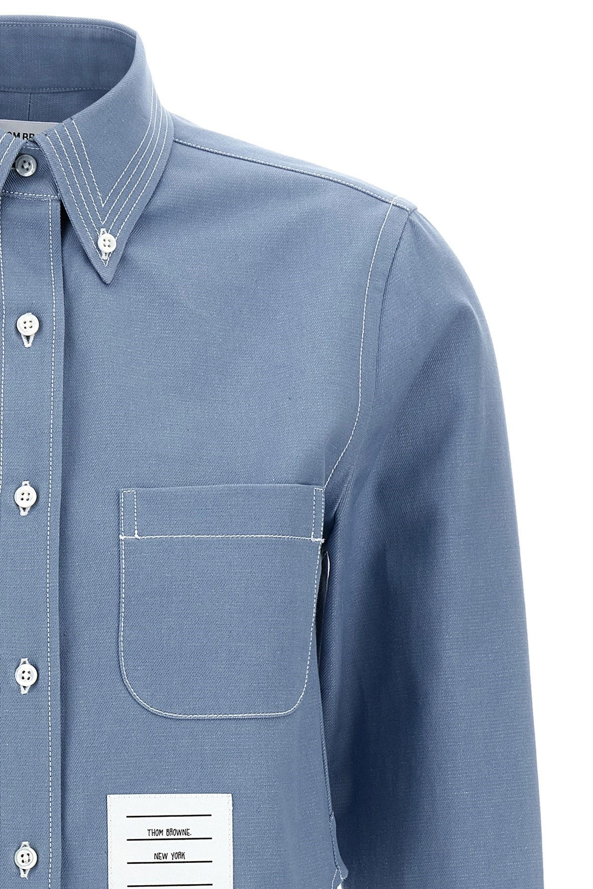 Thom Browne Women Denim Shirt - 4