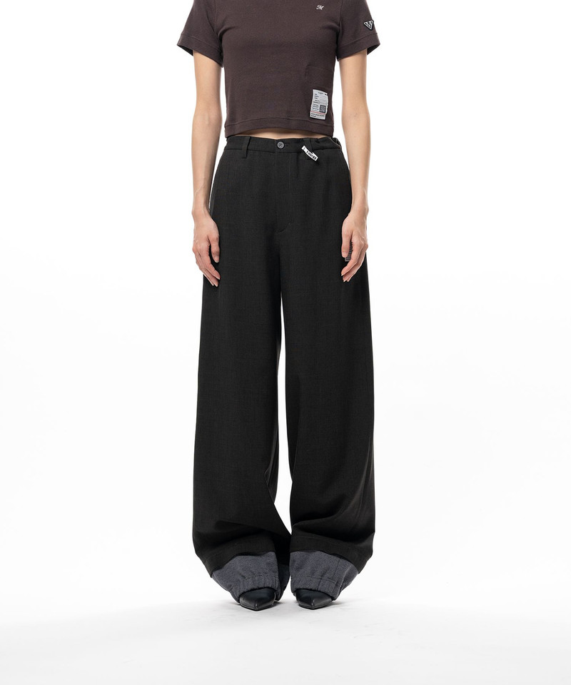 Mix Layered Houndstooth Pants 8