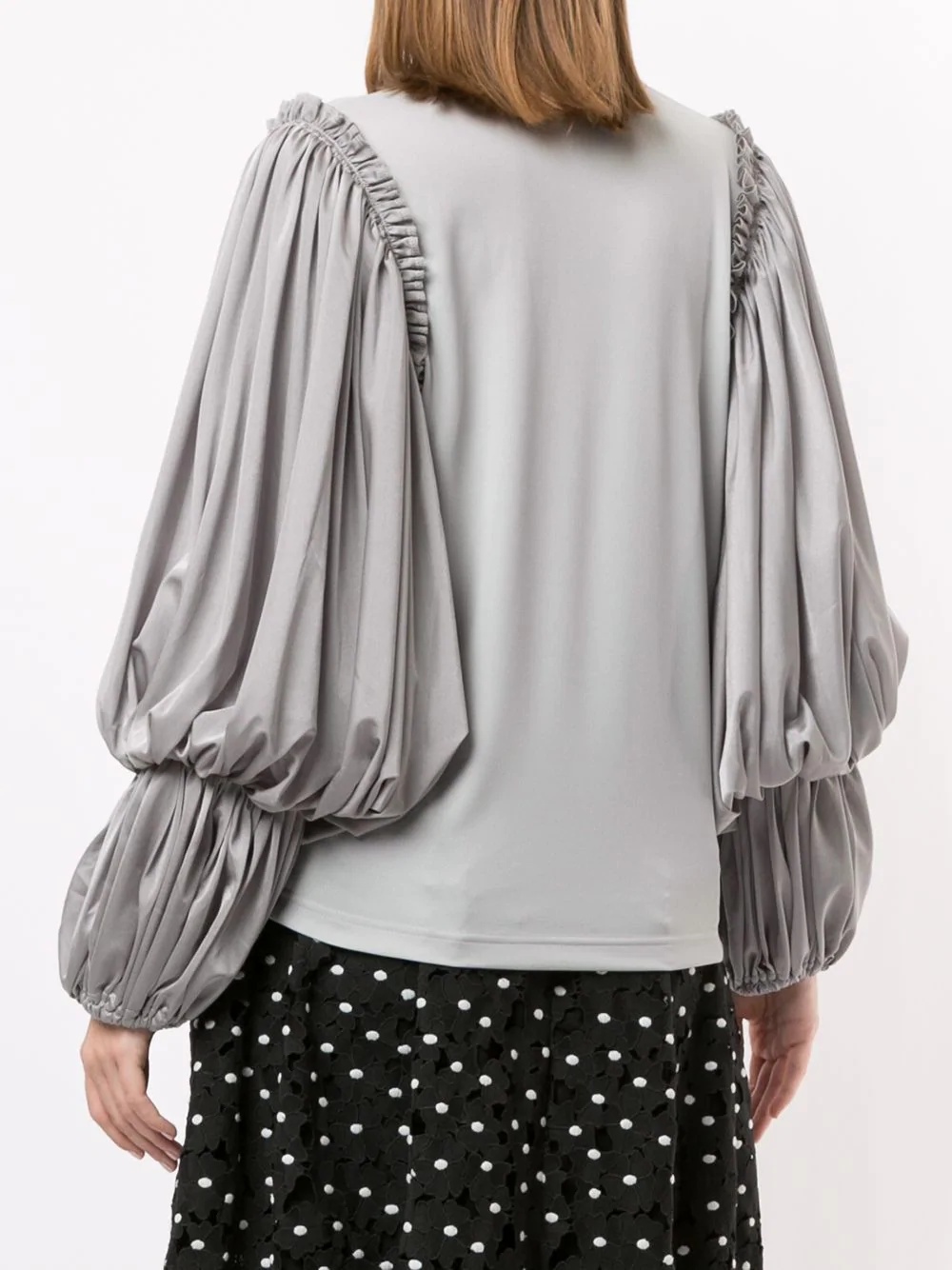 balloon-sleeve blouse - 4