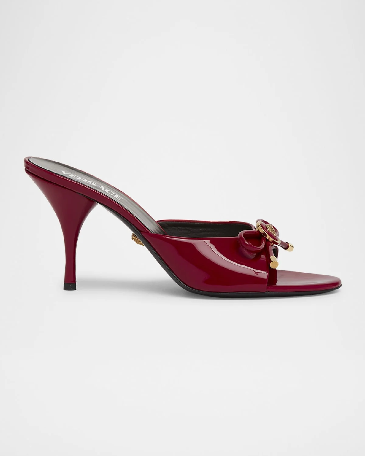 Opera Bow Ballet Mules in Patent Leather - 1