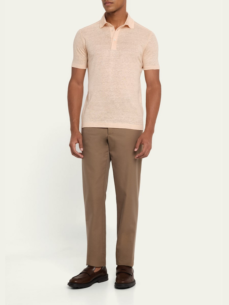 Loro Piana Men's Sam Linen Crewneck T-Shirt outlook