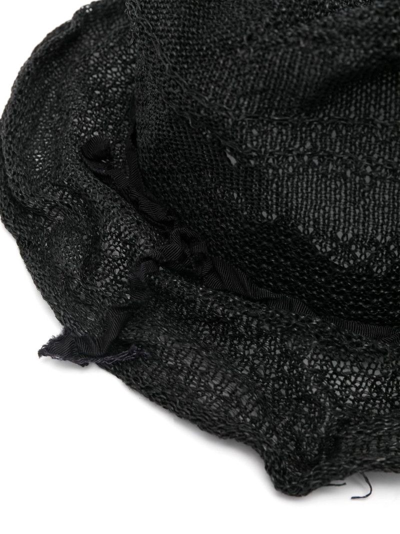 Yohji Yamamoto interwoven fedora hat outlook