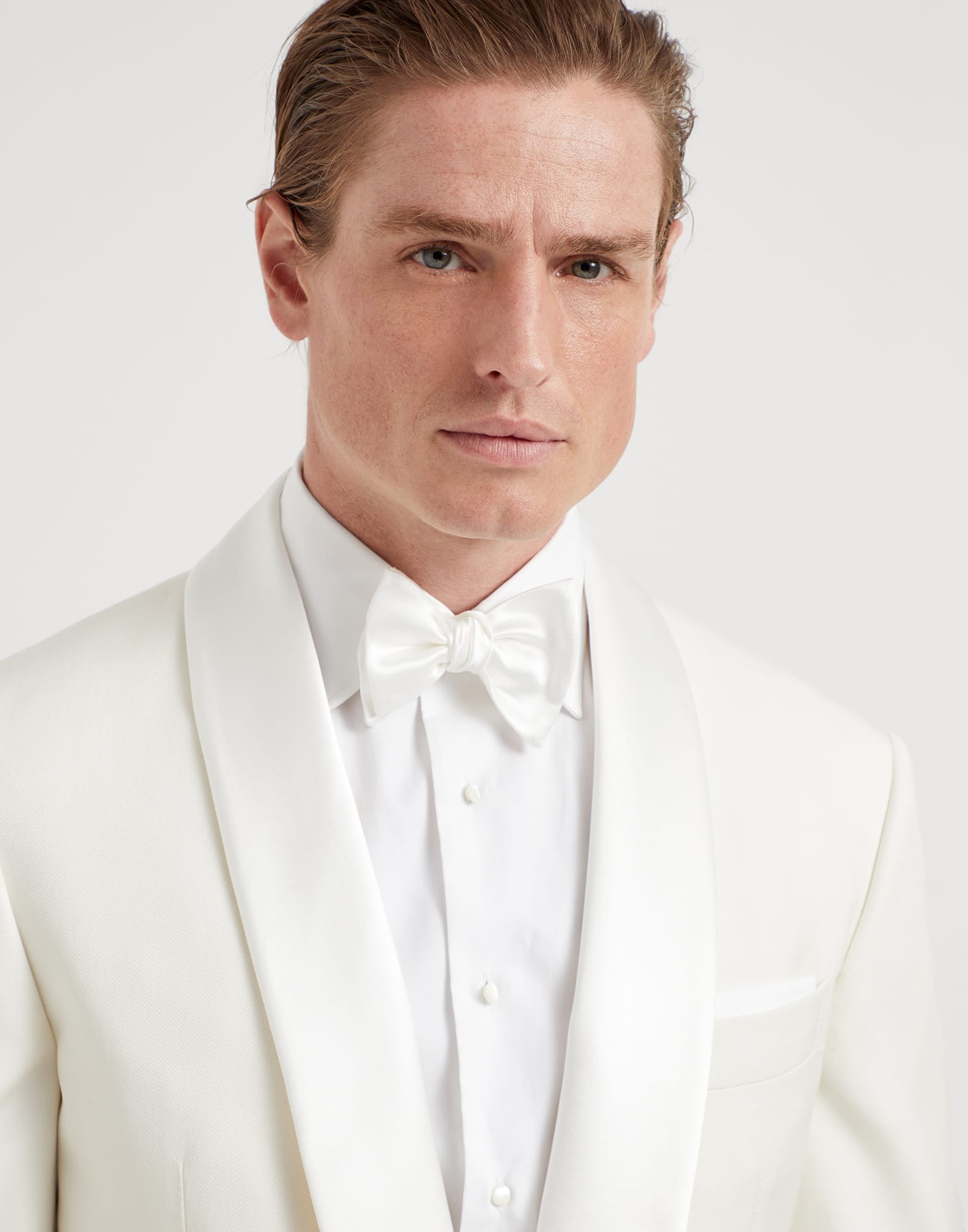 Cotton and silk satin bow tie - 3