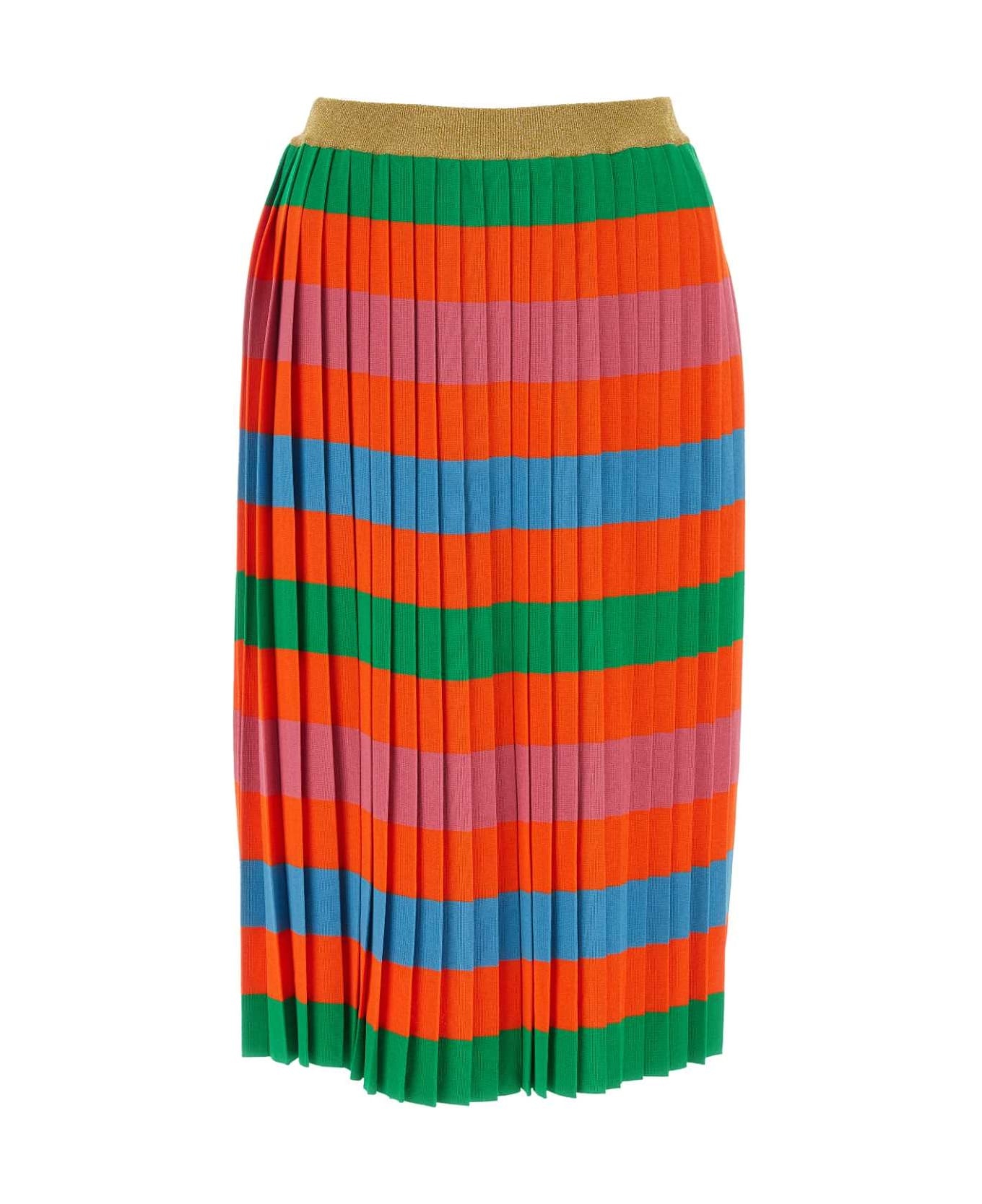 Multicolor Viscose Blend Skirt - 1