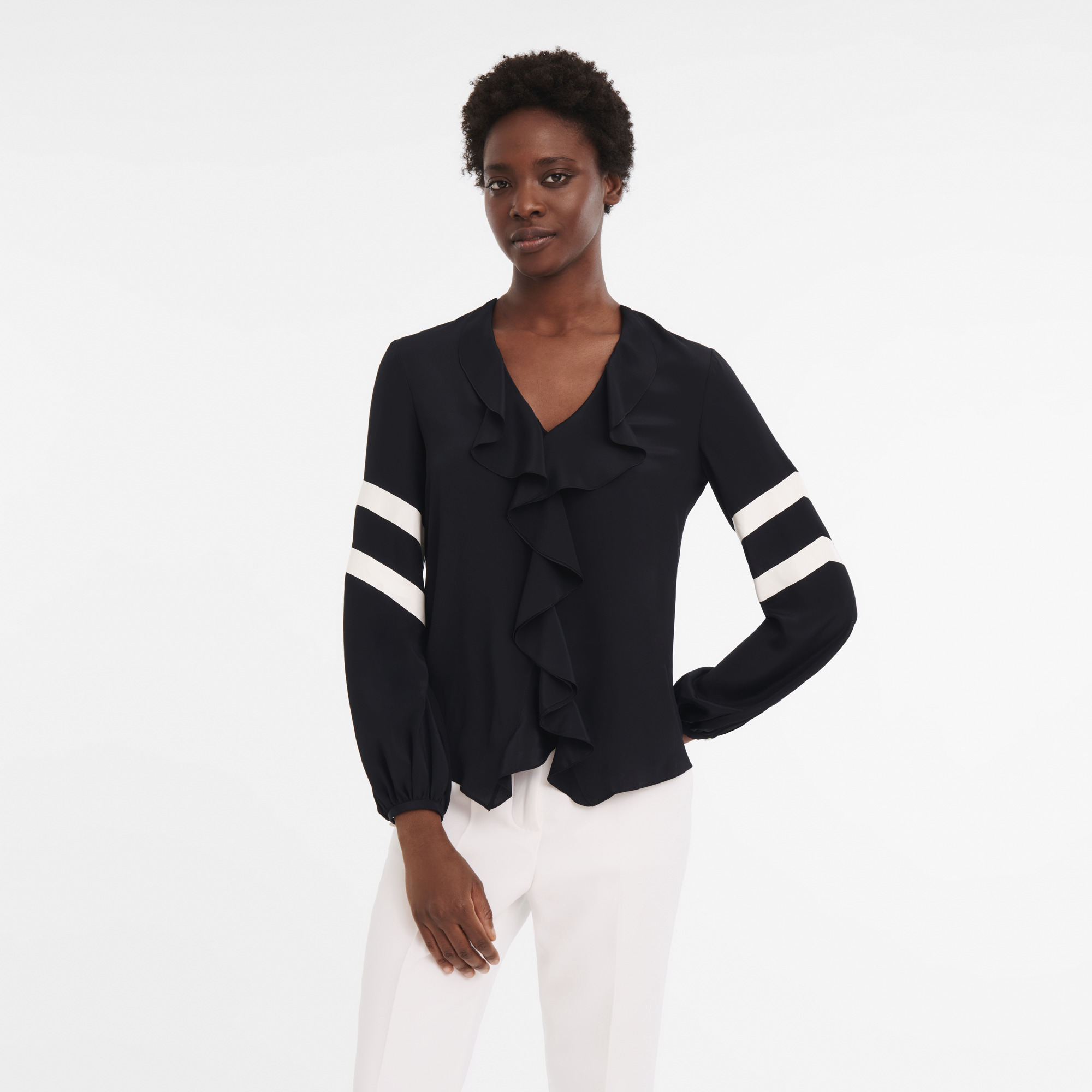 Blouse Black - Crepe - 2