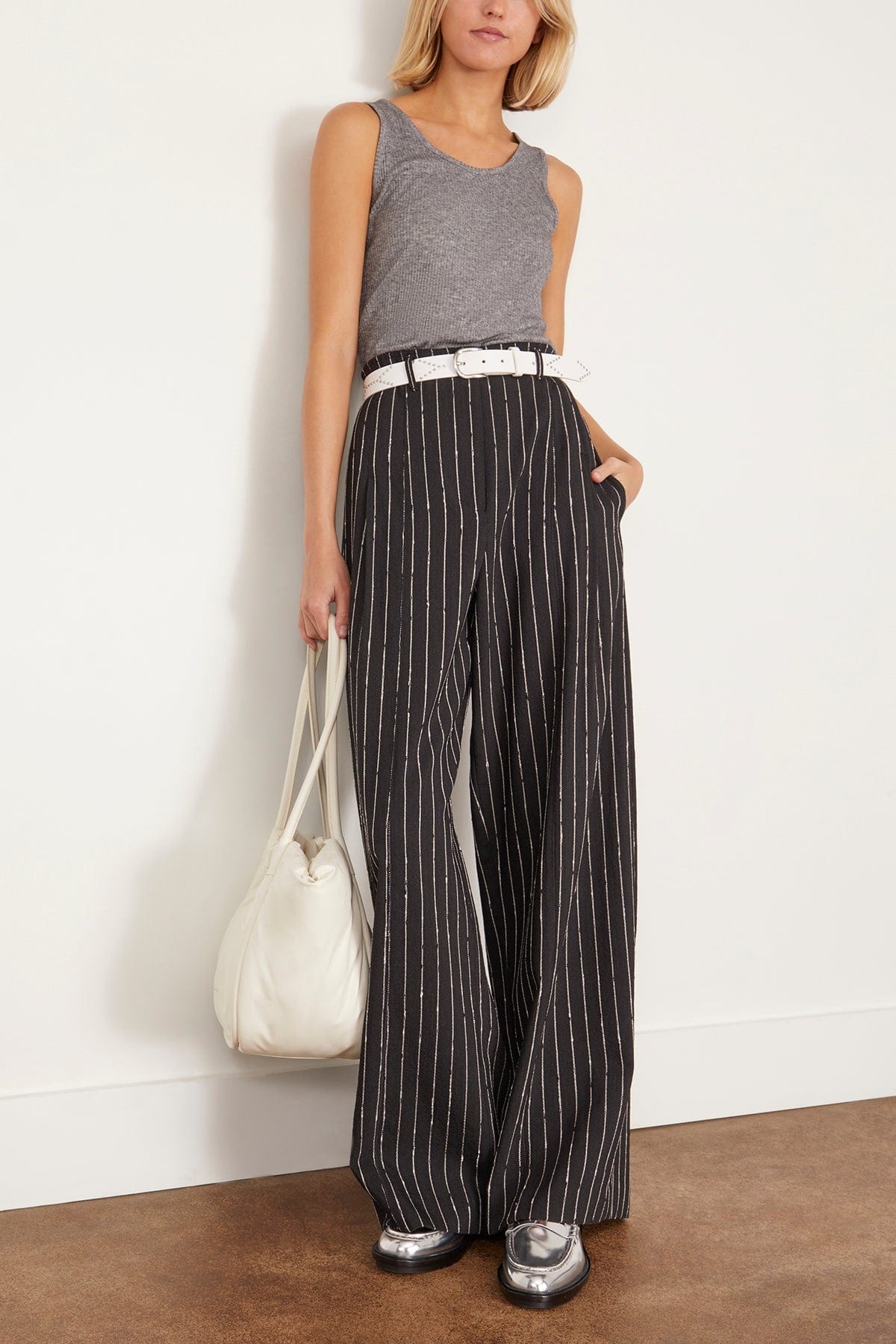 Alicudi Tank Top in Grey Melange - 2