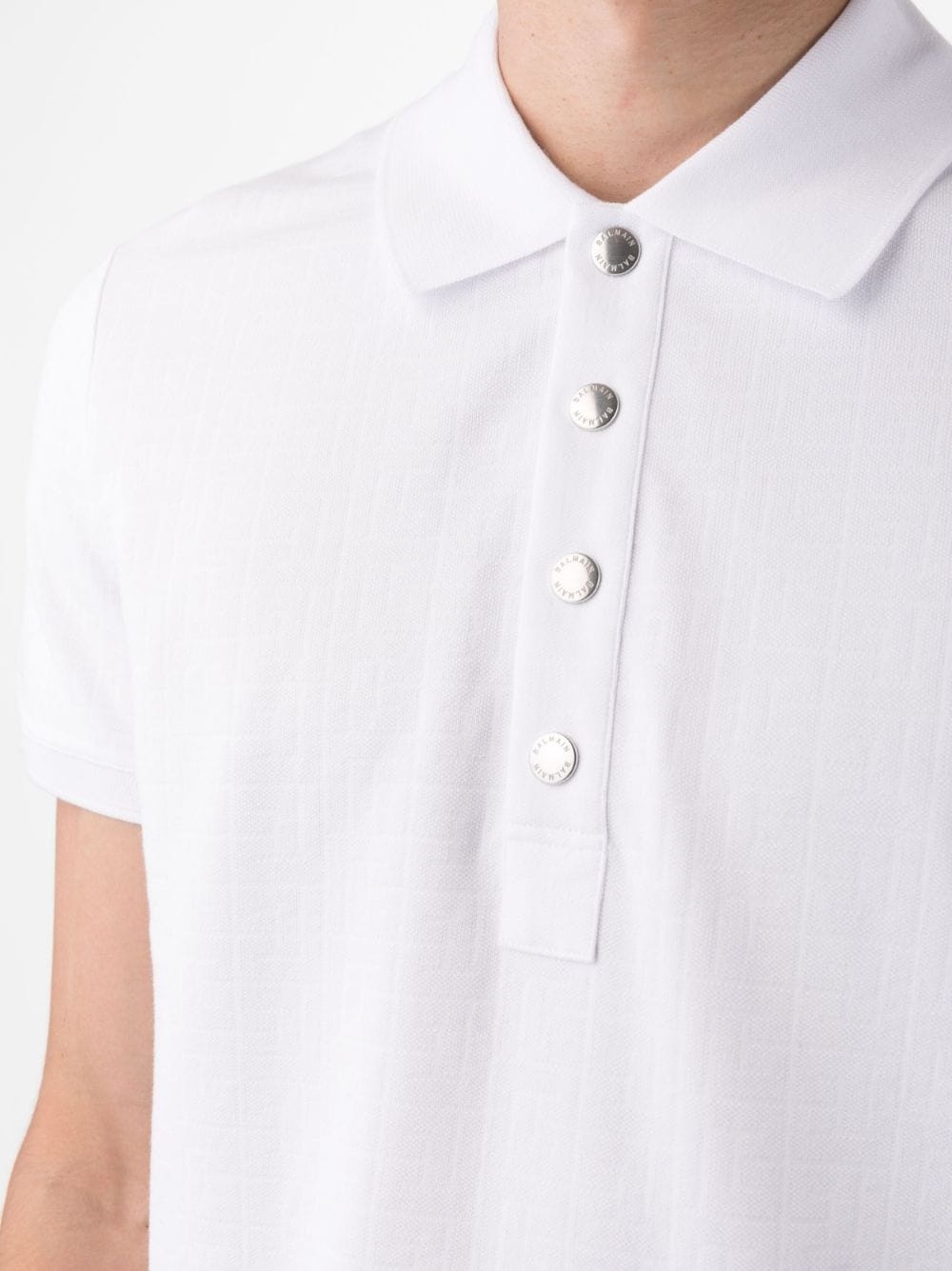 monogram-pattern piquÃ© polo shirt - 5