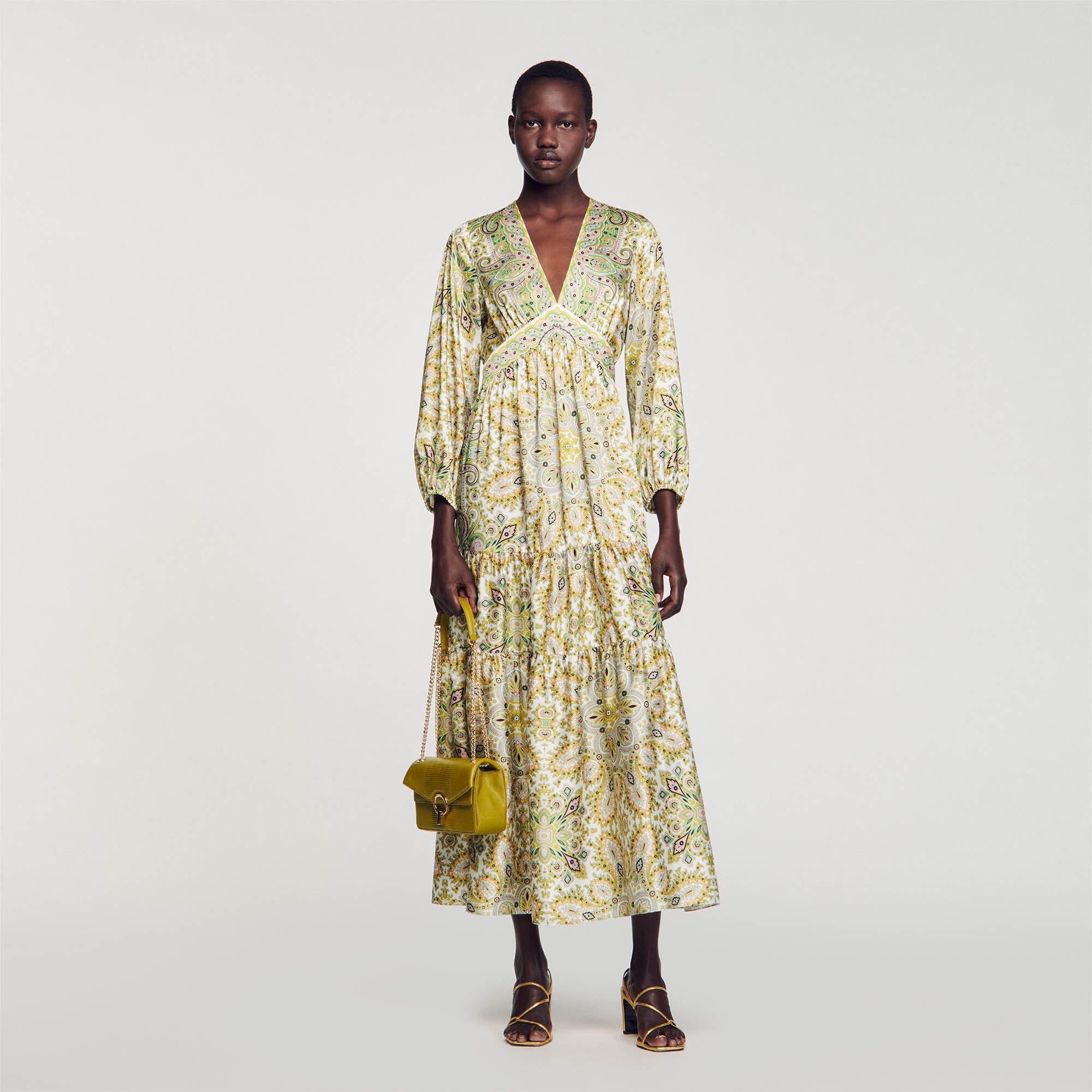 SCARF PRINT MAXI DRESS - 2