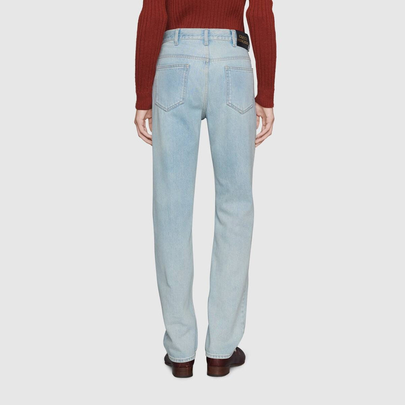 Regular fit stone-bleached jeans 5