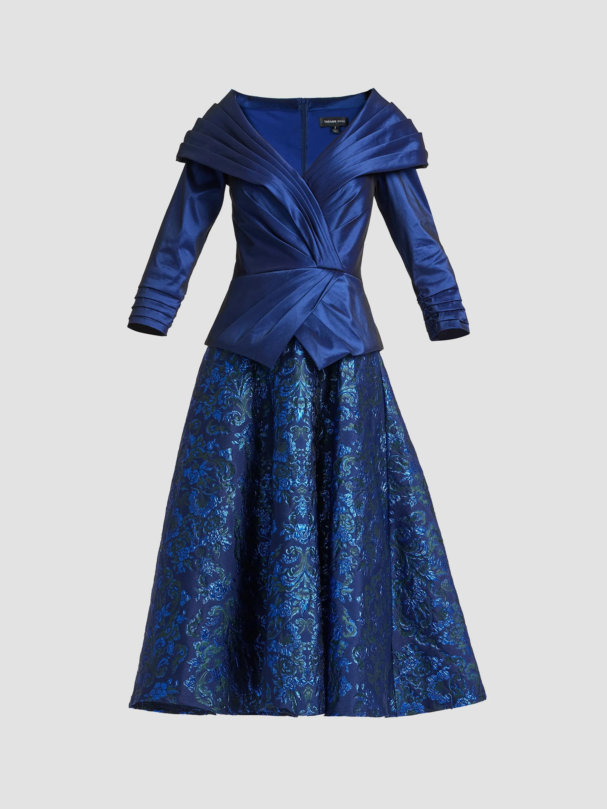 Women's Renwick Portrait Jaquard Cocktail Dress - Navy Multi - 1