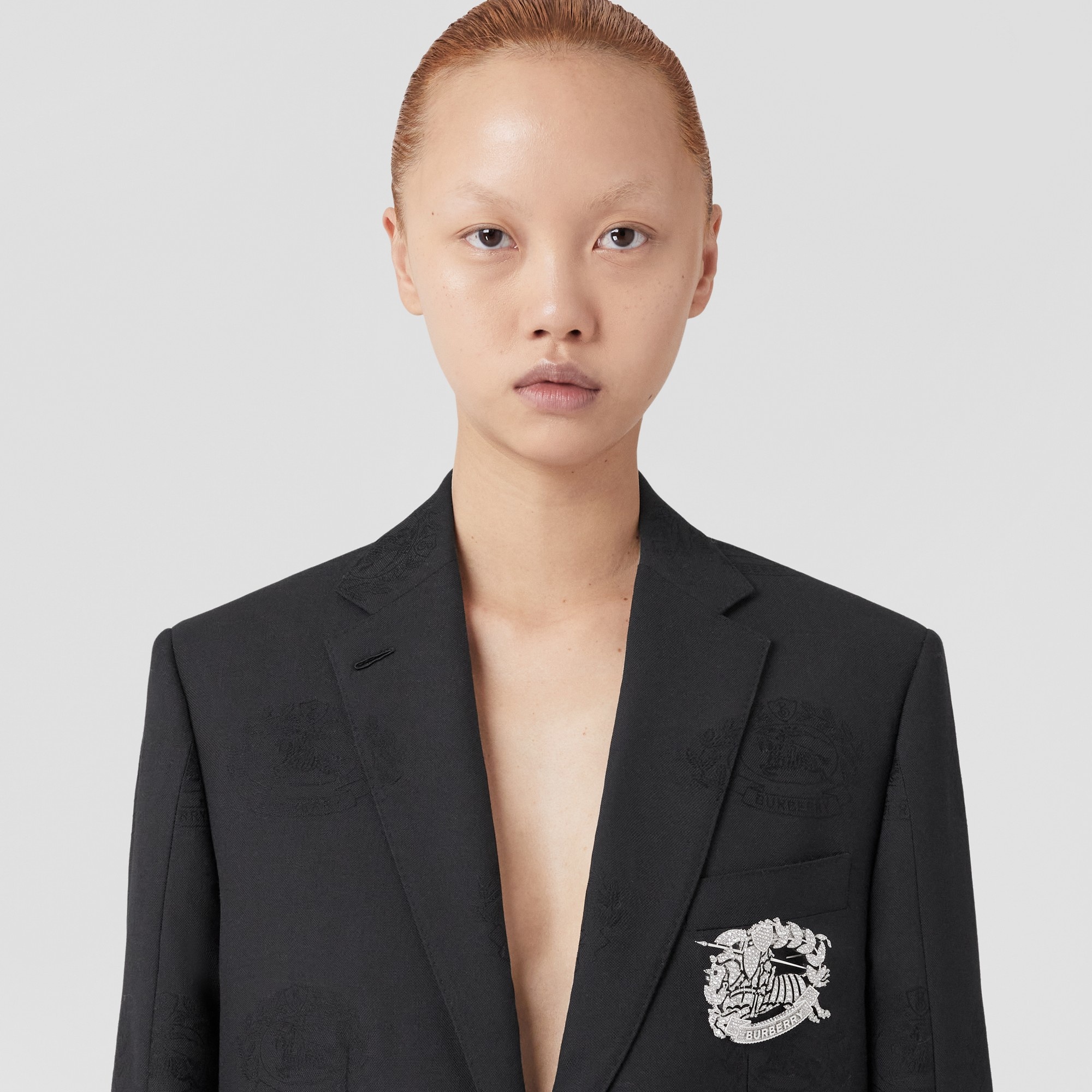 Crystal EKD Palladium-plated Brooch - 3