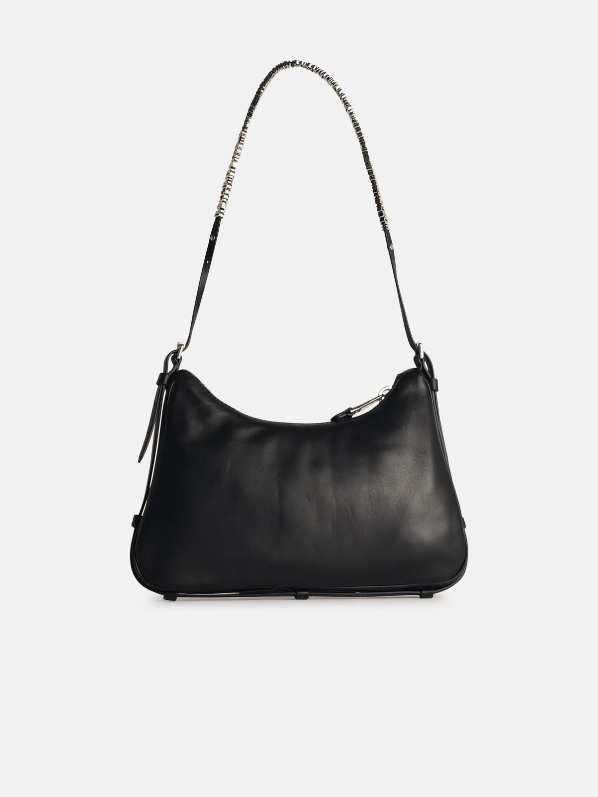 'HOBO' BLACK LEATHER BAG - 3