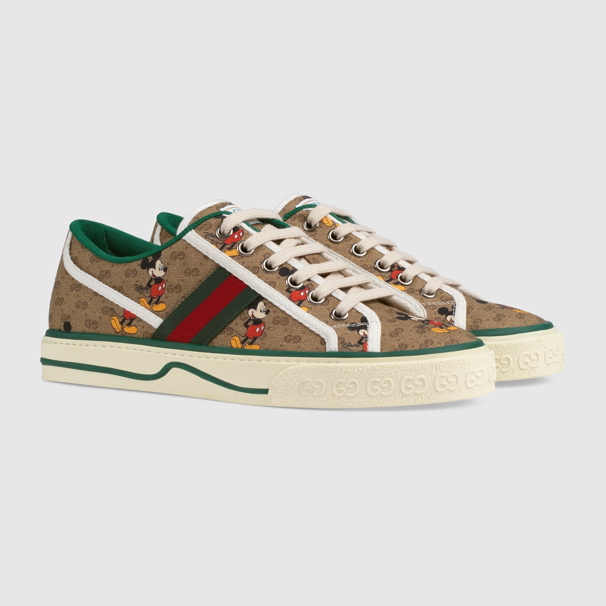 Women's Disney x Gucci Tennis 1977 sneaker with Web - 2