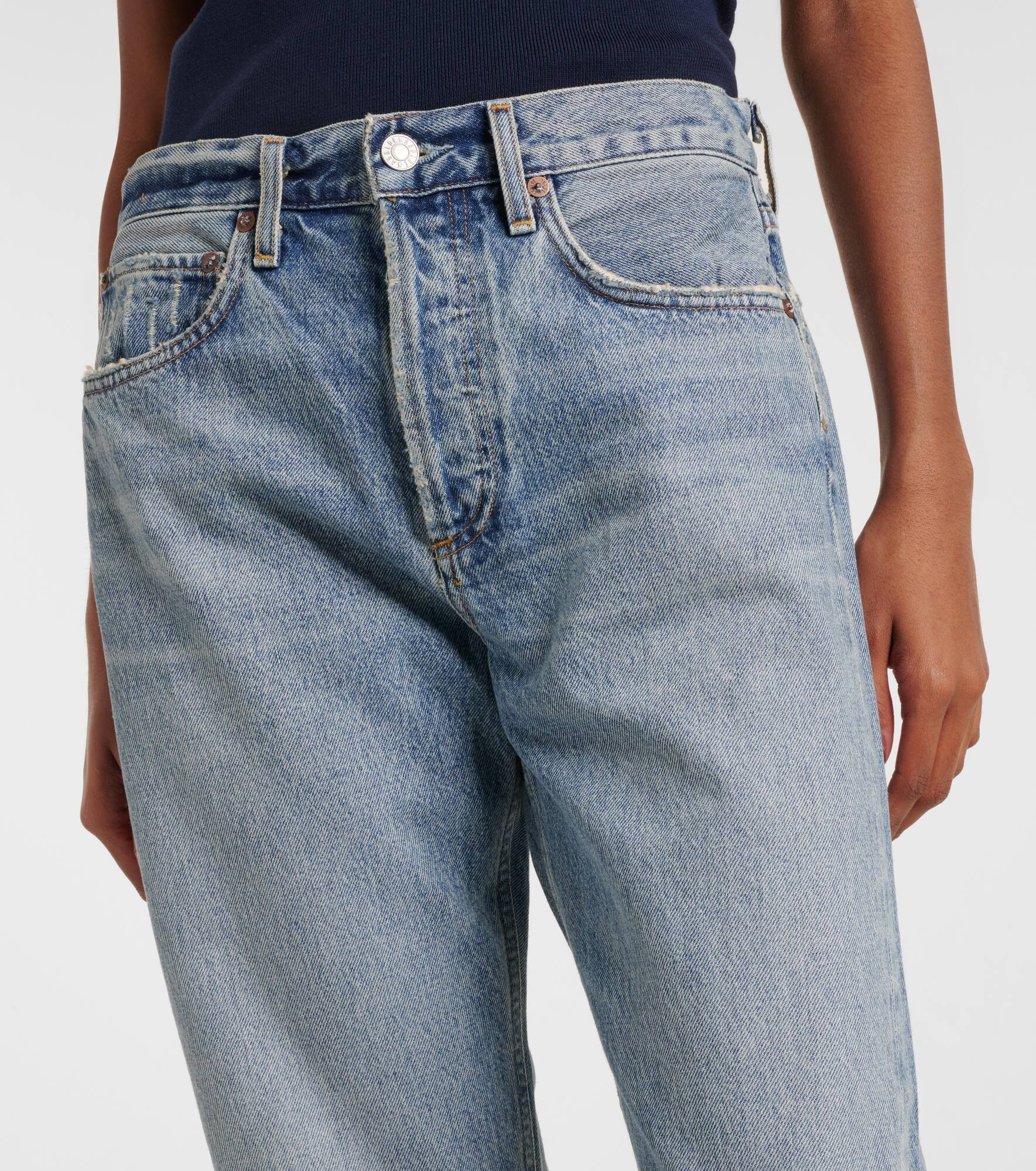 Parker mid-rise straight jeans - 4
