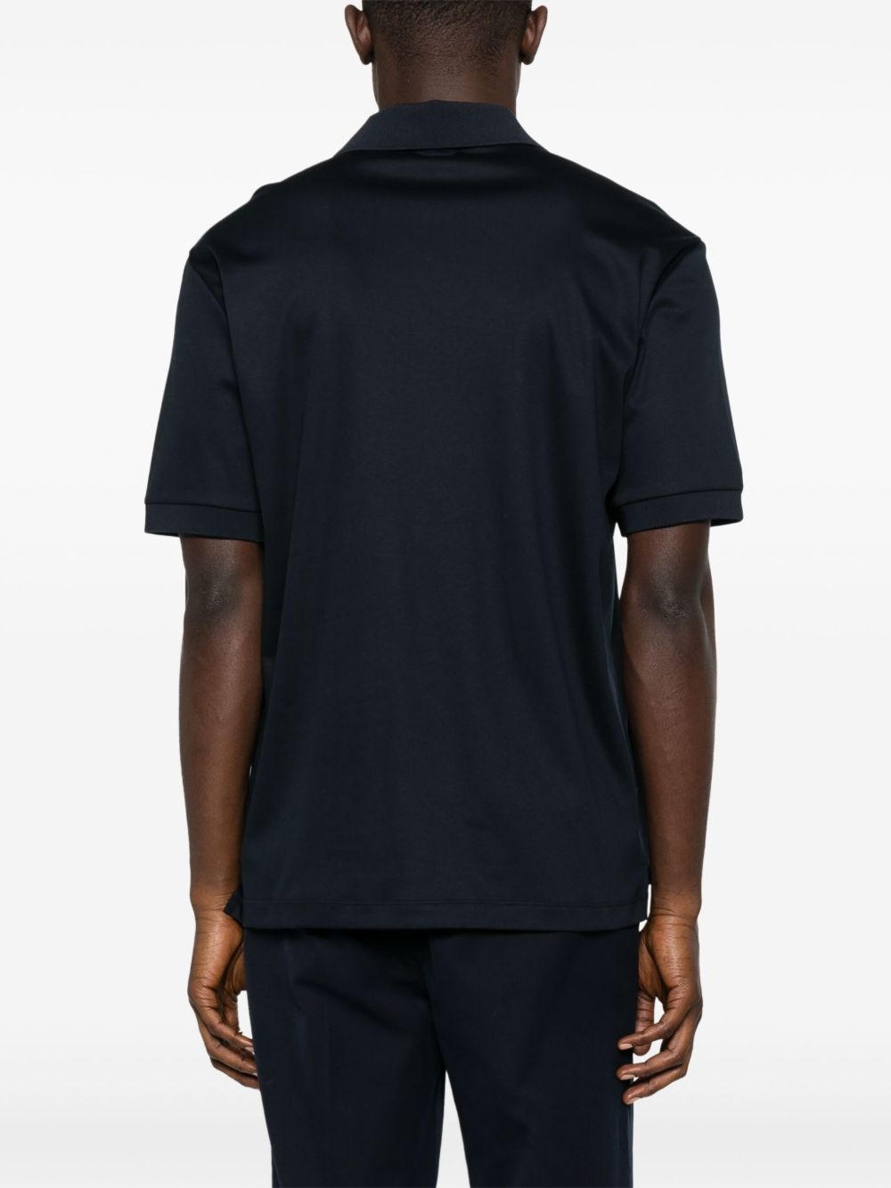 logo-embossed polo shirt - 3