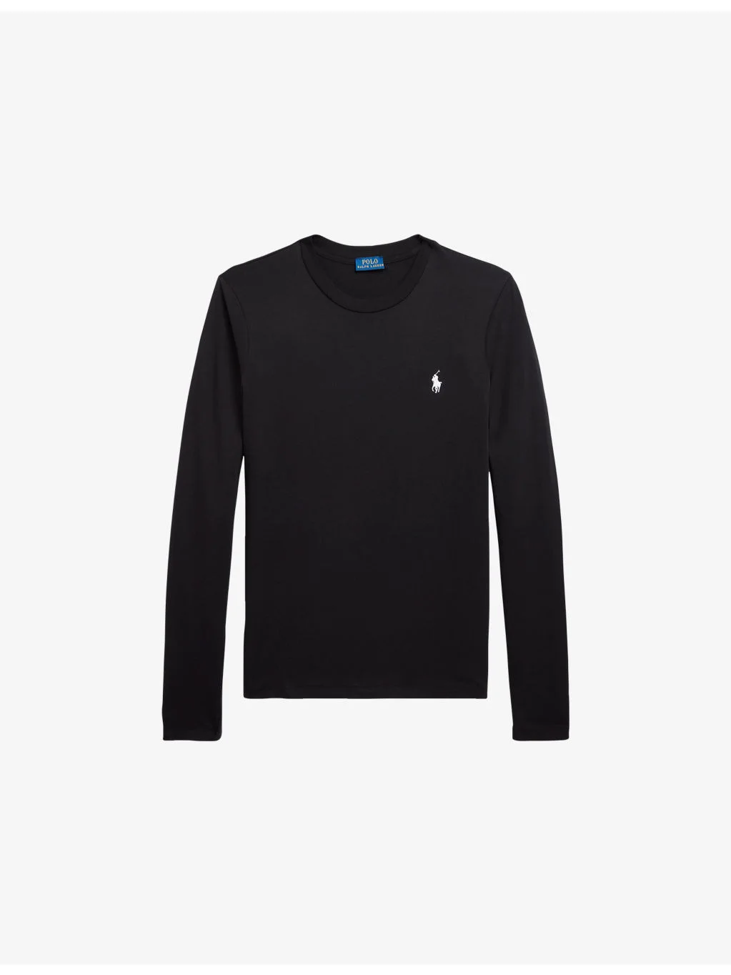 Logo-Embroidered Long-Sleeve Cotton Top - 1