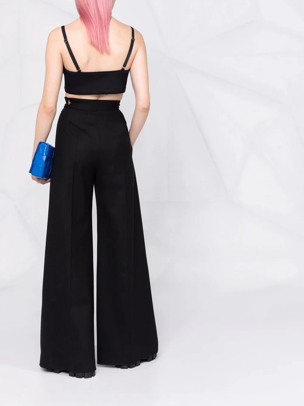 zipped crop top - 4