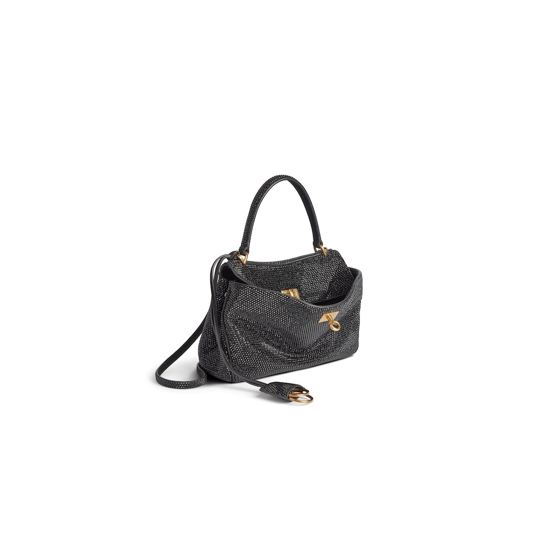 Women's Rodeo Mini Handbag With Rhinestones in Black - 2