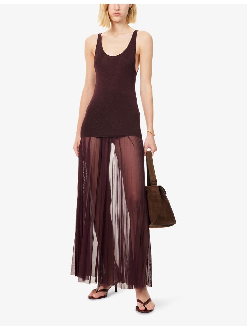 The Frankie Shop Rivo Scoop-Neck Knitted Top outlook