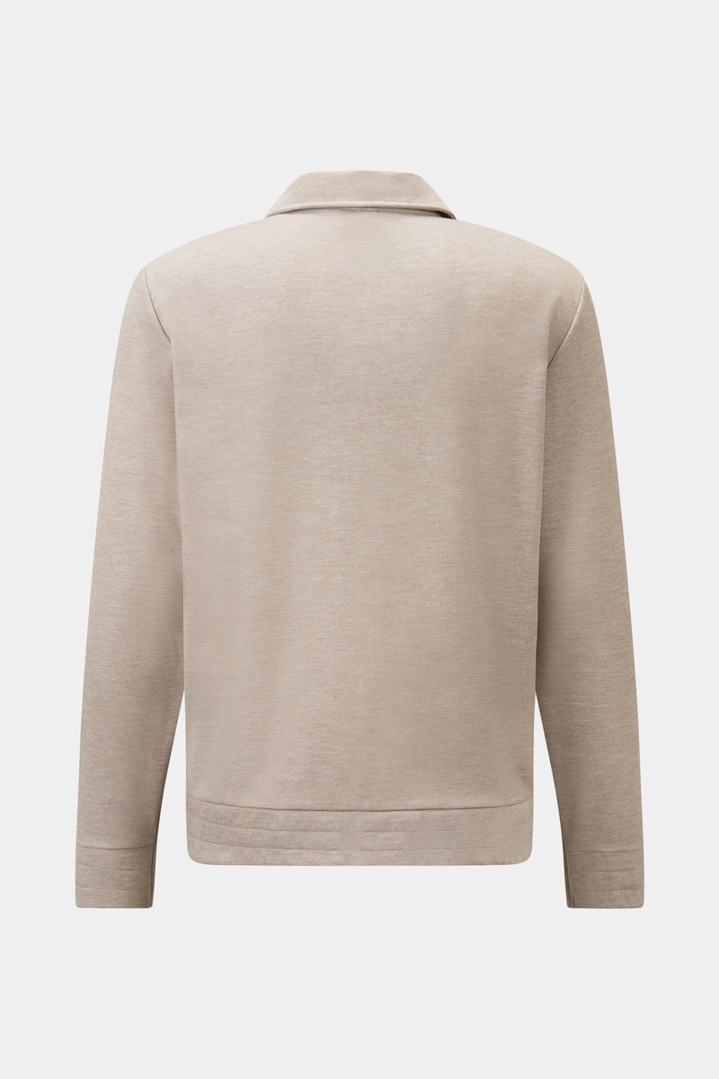 BOGNER Robby jersey jacket in Beige outlook