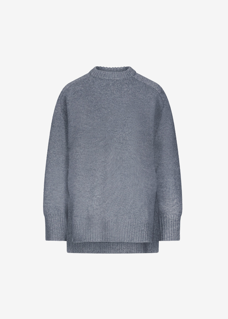 Loulou de Saison Safi LDS Cashmere Blend Sweater - Anthracite Melange 1